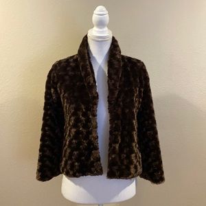Chocolate Faix Fur Dressy Jacket